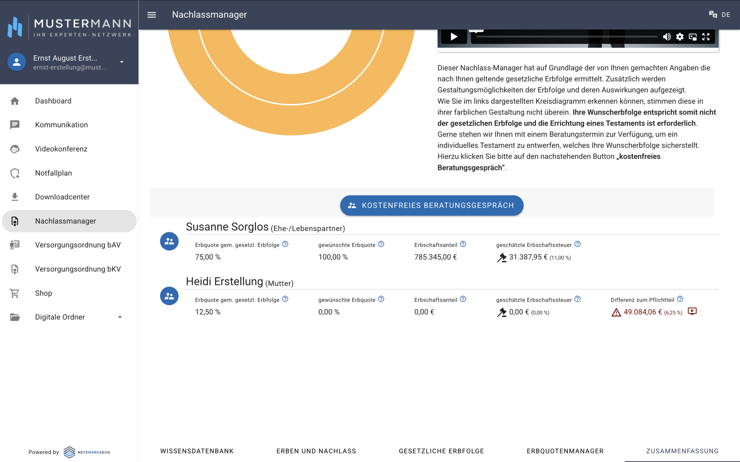 Nachlassmanager – Erbfolge-Analyse