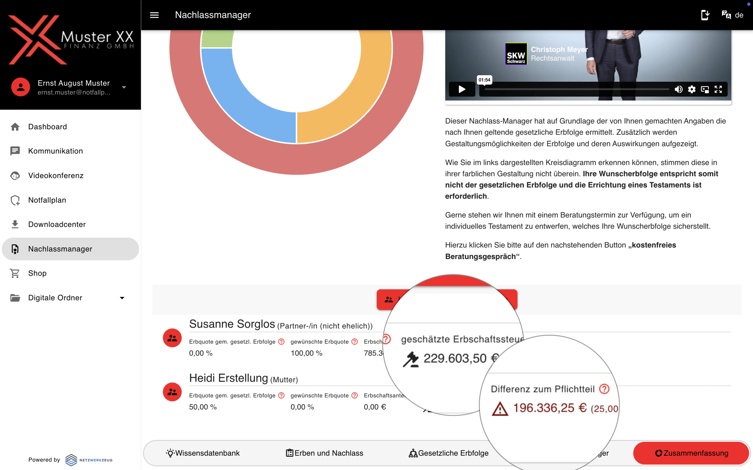 Nachlassmanager – Erbfolge-Analyse